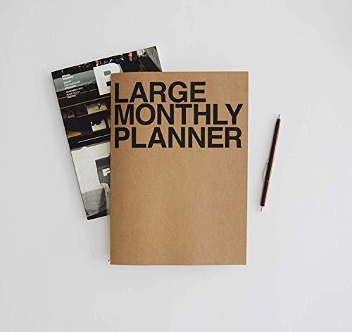 JSTORY Large Monthly Planner Lays Flat Undated Year Round Flexible Cover Goal/Time Organizer Thick Paper Eco Friendly Customizable Stitch Bound A4 16 Months 18 Sheets Pink - Image 3