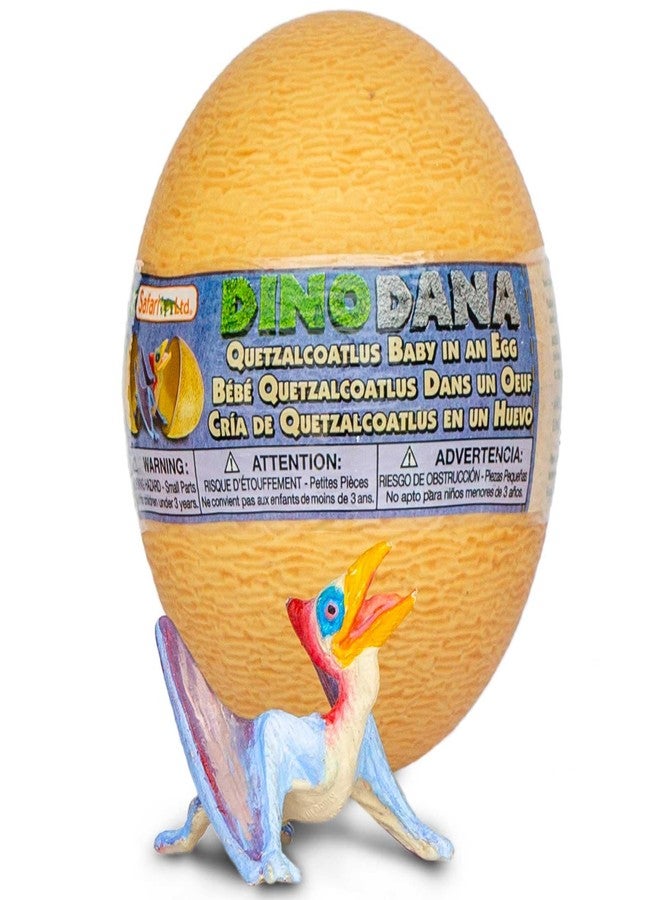 Safari Ltd. Dino Dana Baby Quetzalcoatlus in Egg Figurine - 4.5" Dinosaur Egg - Educational Toy for Boys, Girls and Kids Ages 3+ - Image 1