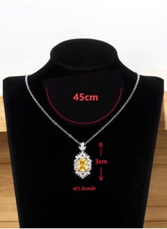 Elegant Silver Plated Cubic Zircon Necklace For Women - pzsku/Z573EA36C6D9EE2C0AB4DZ/45/_/1736528155/8feb167c-8fe3-4c33-be18-afc4a64358ef