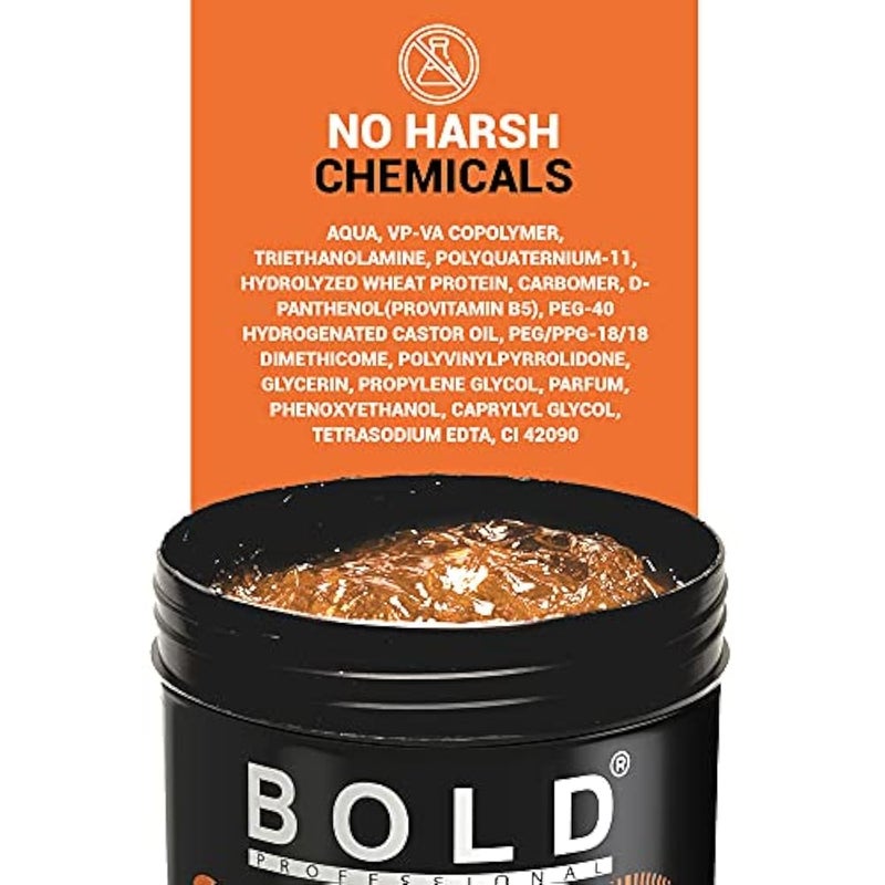 Bold Professional Triple Action Strong Hair Gel - Pro Vitamin B5 - Long-Lasting Shine - Power - 250 Ml - Image 3