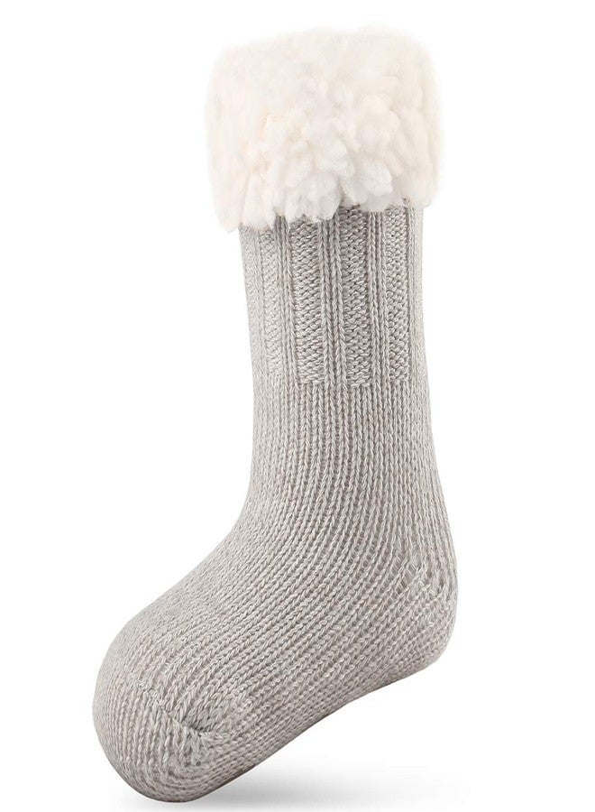 Cottock 3 Pairs Girls Boys Slipper Socks Kids Winter Christmas Socks, Sherpa-lined Fuzzy Grips Socks for Boys for Girls (3 Pairs Basic, 24-36 Months) - Image 4