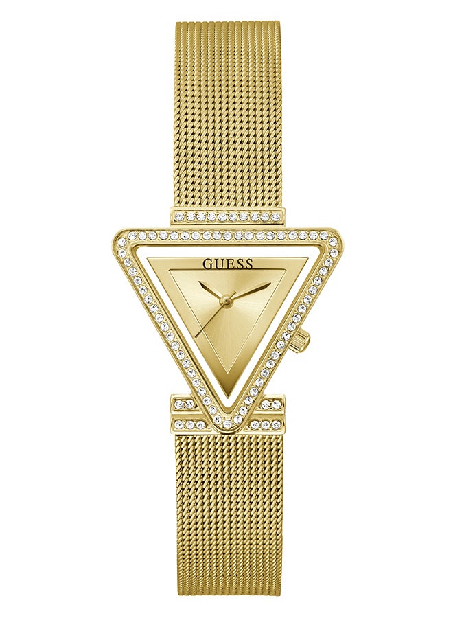 GUESS Women's Watch Gold Tone Stainless Steel/Mesh Bracelet  - Image 1