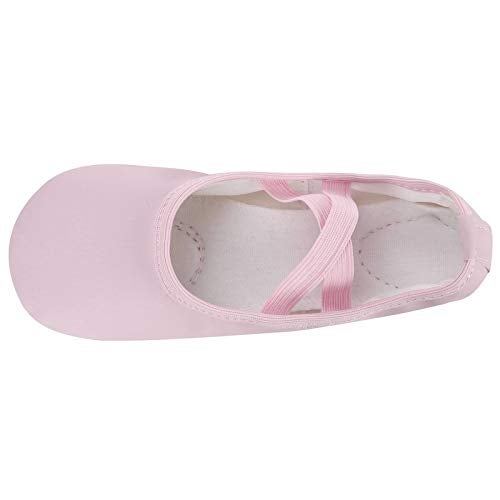 Dynadans Soft Leather Ballet Shoes/Ballet Slippers/Dance Shoes for Girls and Boys (Toddler/Little/Big Kid/Women)-Pink-13.5M Little Kid - Image 4