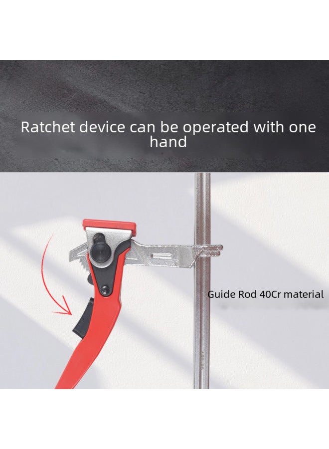 Tian Dasheng Work Woodworking Track Clamp Multi-functional Fixed G-clamp Pressed Tooth Quick F-clamp Hardware Tools-Specification Model:TDFG7 Plastic Handle Groove F Clamp 200*60 (lead Rod 13.5*6.5)  - Image 3
