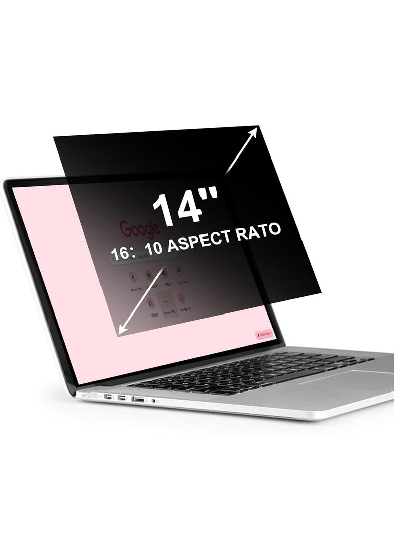 14 inch Privacy Screen Protector Compatible with 16:10 Aspect Ratio HP Laptop 14"/HP ProBook 14/HP Pavilion Plus 14/HP EliteBook 14/HP ENVY 14, nti-Blue Light Anti-Glare 14 inch Laptop Screen Filters  - Image 1