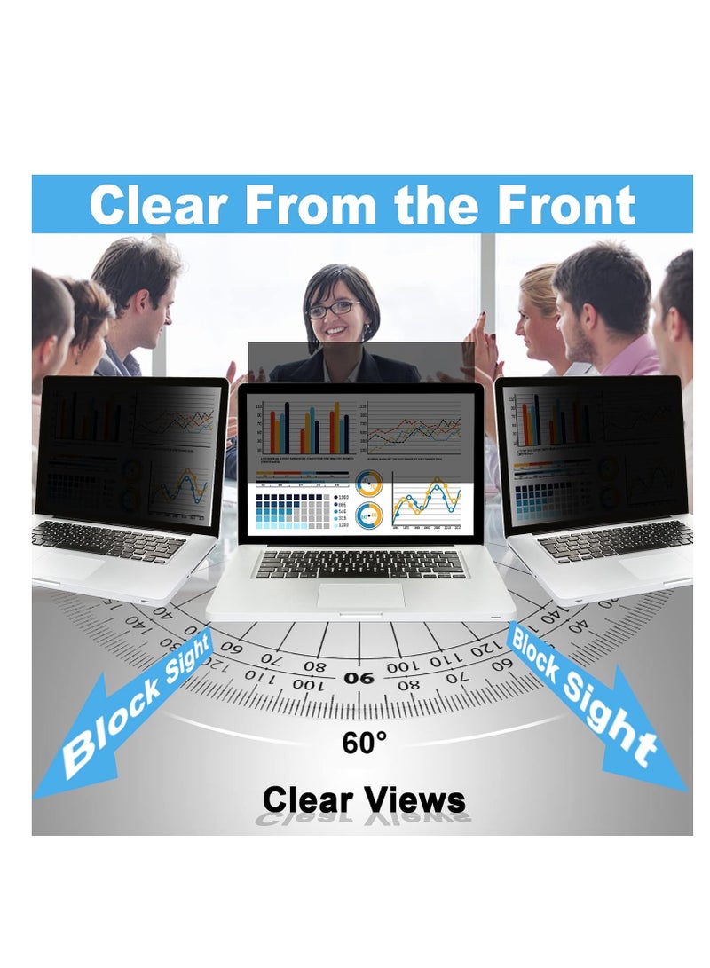 14 inch Privacy Screen Protector Compatible with 16:10 Aspect Ratio HP Laptop 14"/HP ProBook 14/HP Pavilion Plus 14/HP EliteBook 14/HP ENVY 14, nti-Blue Light Anti-Glare 14 inch Laptop Screen Filters  - Image 3