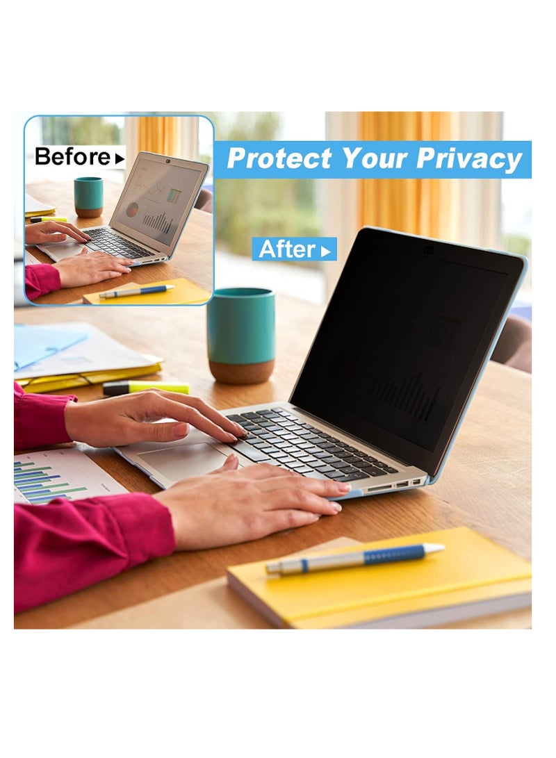 14 inch Privacy Screen Protector Compatible with 16:10 Aspect Ratio HP Laptop 14"/HP ProBook 14/HP Pavilion Plus 14/HP EliteBook 14/HP ENVY 14, nti-Blue Light Anti-Glare 14 inch Laptop Screen Filters  - Image 4
