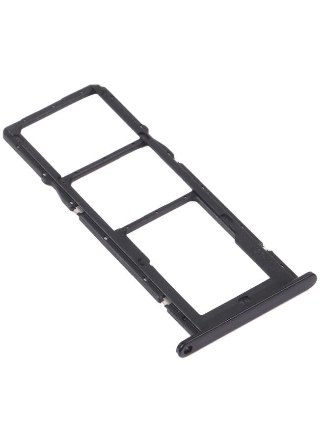 erorex SIM Card Tray + SIM Card Tray + Micro SD Card Tray for Huawei Y7a (Black) - Image 3