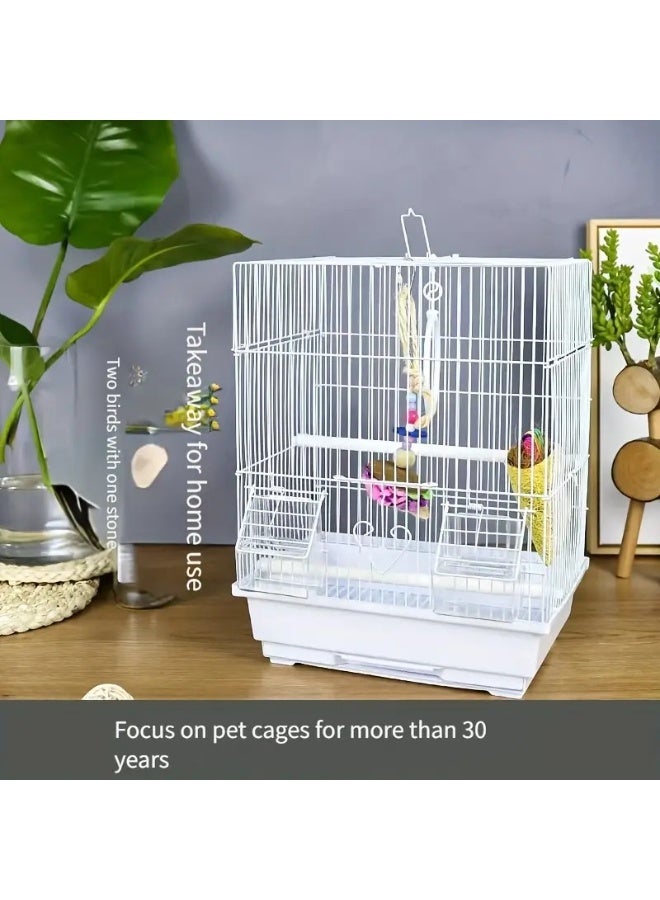 DAYANG Bird Cage Medium (A405) - 35 x 28 x 46cm - Assorted Colors [Dimension - 35 x 28 x 46cm] - Image 5