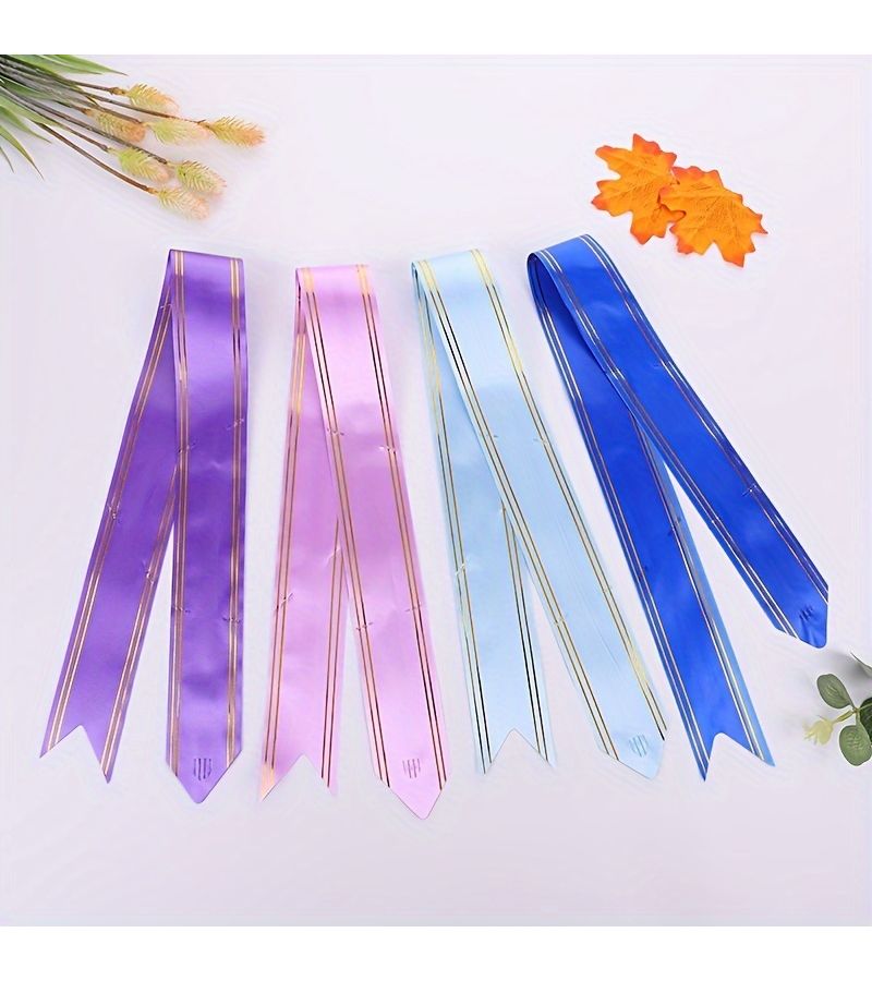 Pink 30pcs Large Gift Wrapping Bows 5.5 Inch Diameter Gold Border - Image 5
