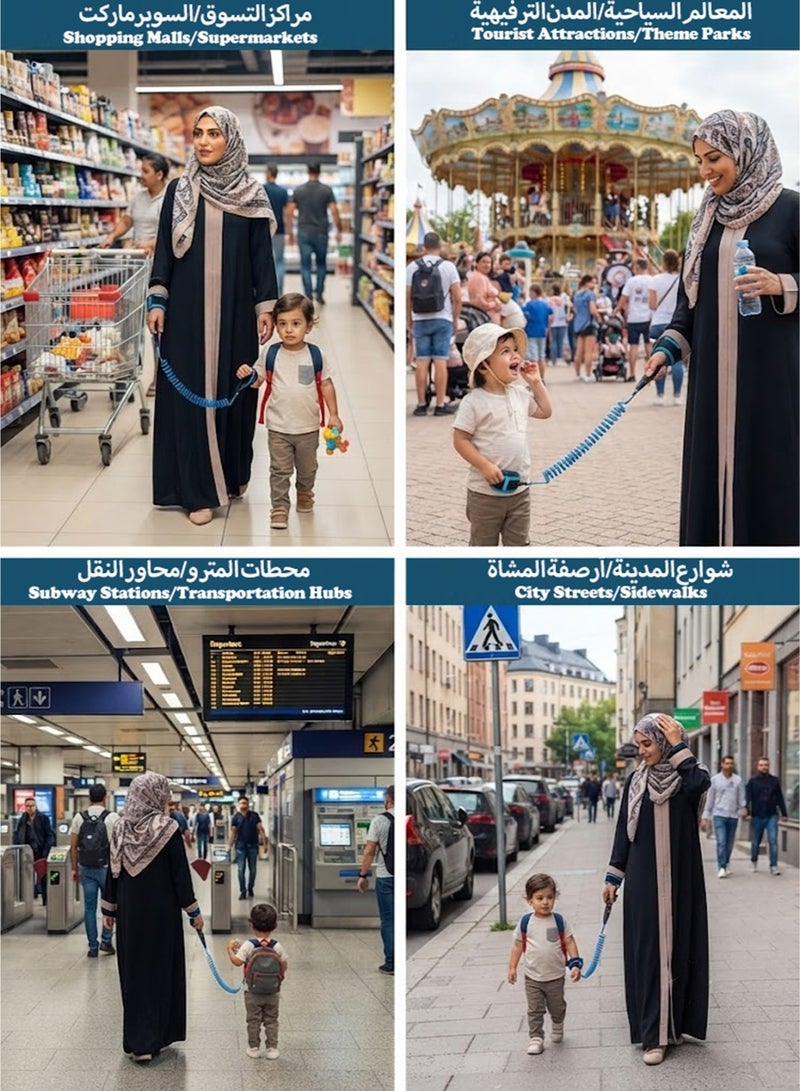 لو.بيبي.في  حزام أمان للأطفال صغيري السن لمنع فقدانهم، حزام مشي لطفل رضيع، حزام يد، حبل توصيل، طول 1.5 متر - Image 3