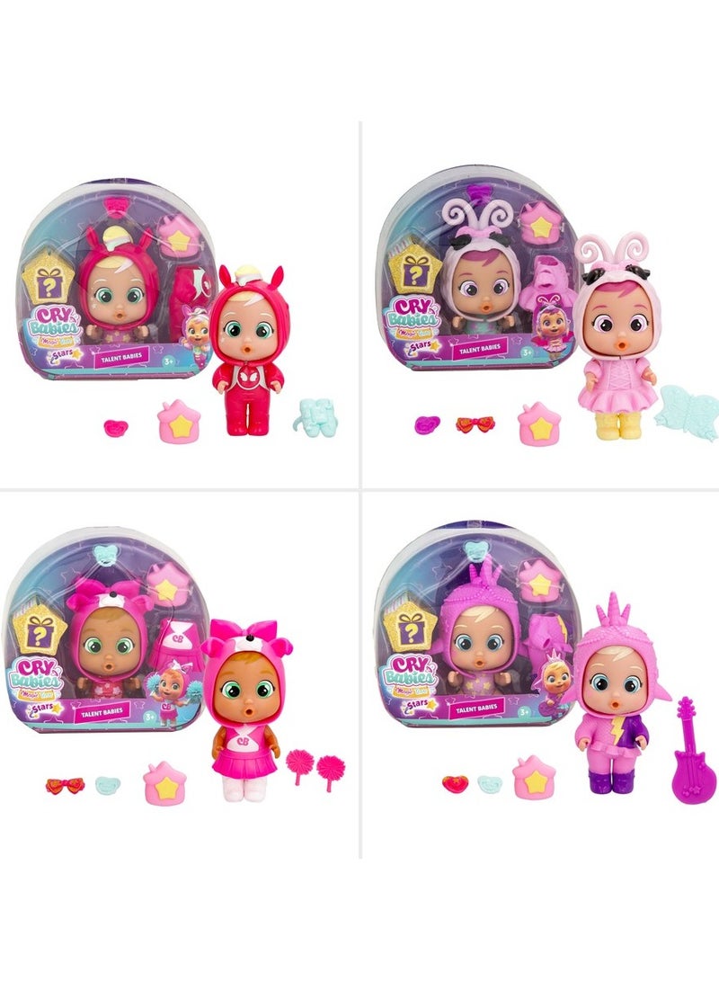 CRY BABIES Cry Babies Stars Talent Baby, Assorted 1 Piece (Style & Color May Vary) | Collectable Figure | Cries Real Tears | Surprise Accessories - Image 1