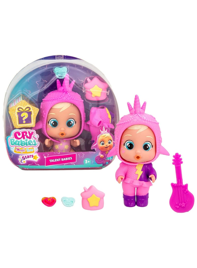 CRY BABIES Cry Babies Stars Talent Baby, Assorted 1 Piece (Style & Color May Vary) | Collectable Figure | Cries Real Tears | Surprise Accessories - Image 3