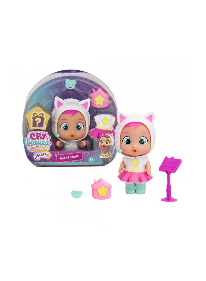 CRY BABIES Cry Babies Stars Talent Baby, Assorted 1 Piece (Style & Color May Vary) | Collectable Figure | Cries Real Tears | Surprise Accessories - Image 4