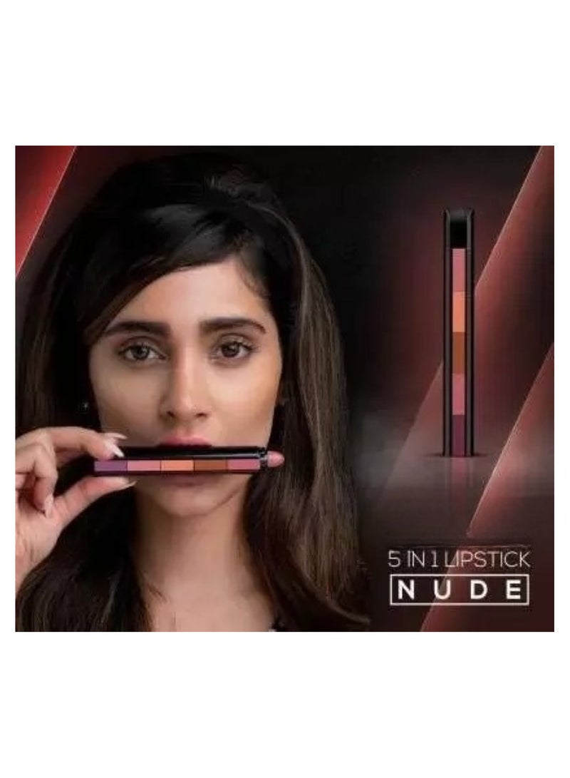 Huitich 5-in-1 Nude Matte Lipstick – Model 02 - Image 2