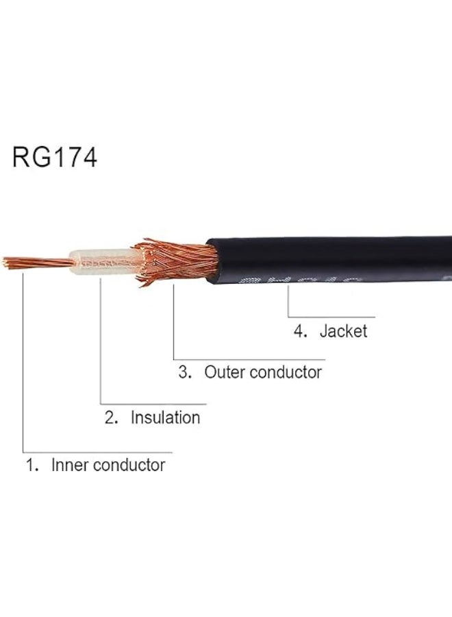 بكرة كابل محوري RG174 بطول 200 متر – كابل مرن ومتين للتركيبات طويلة المدى - Image 3