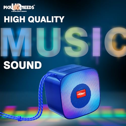 Pick Ur Needs Wireless Rechargeable Portable Bluetooth Speaker | Water Proof | Splash Proof | Premium Speaker Compatible with All Mobile Phone (Blue) - Image 4