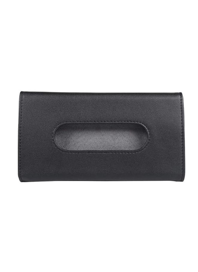 erorex - Car Tissue Holder Sun Visor Napkin Dispenser Truck Vehicle Paper Towel Box Pu Leather Tissue Case Cover For Backseat And Sun Visor - Image 1