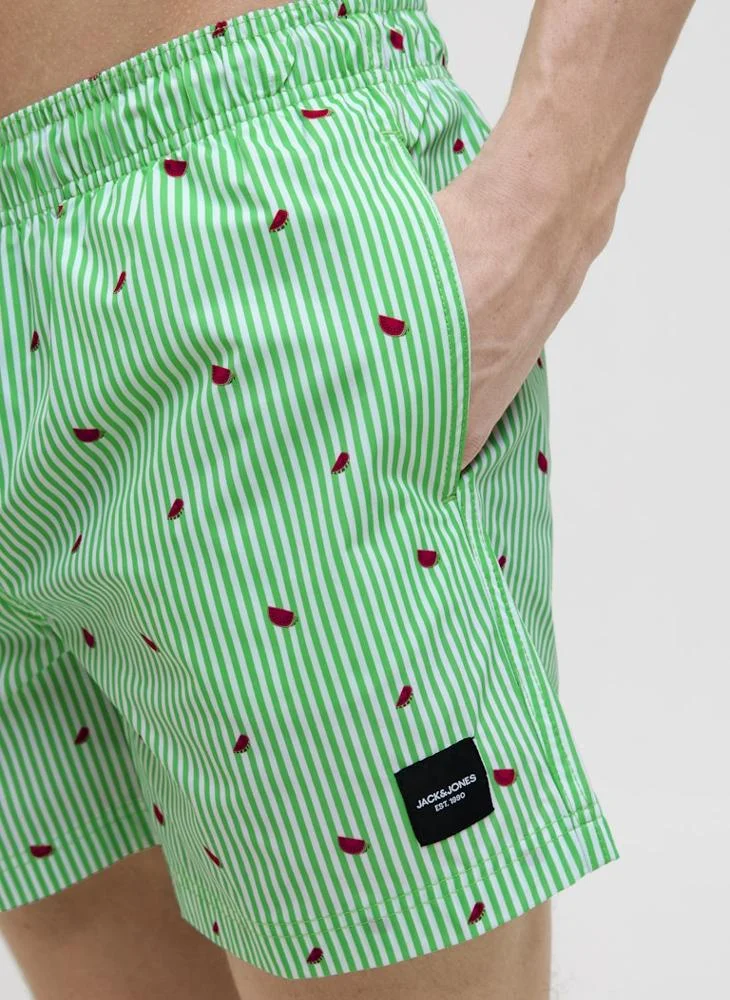 JACK & JONES Jpstmaui Jjswim Mini Stripe Shorts