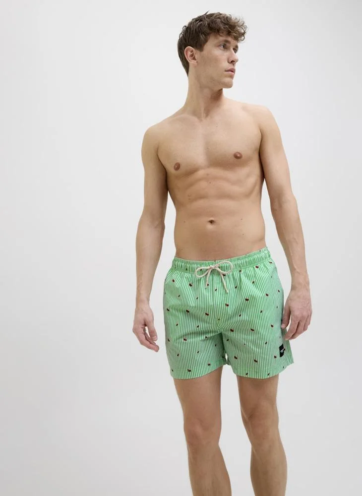 JACK & JONES Jpstmaui Jjswim Mini Stripe Shorts
