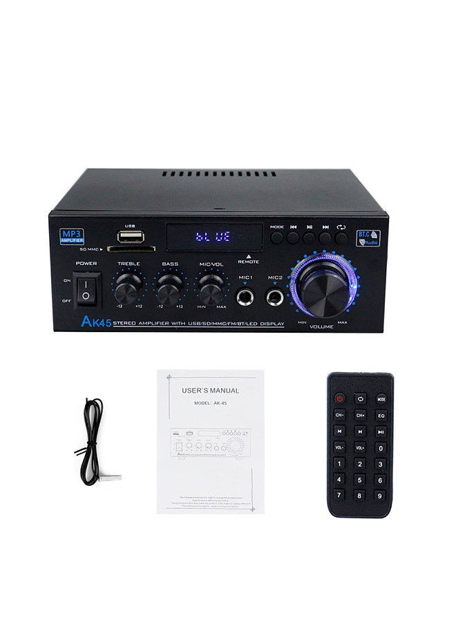 Generic - AK45 12Volt Compact Size Audio Power Amplifier Portable Sound Amplifier Speaker Amp for Car and Home - Image 1