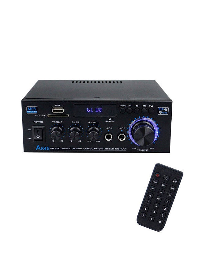 Generic - AK45 12Volt Compact Size Audio Power Amplifier Portable Sound Amplifier Speaker Amp for Car and Home - Image 1