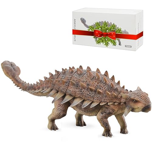 Gemini&Genius GeminiGenius Ankylosaurus Action Figure Toy Saichania Dinosaur Model Toy Beautiful and Accurate Sculptures of Dino Toy Figure Collection Display Play for Kids Dino Lover - Image 1