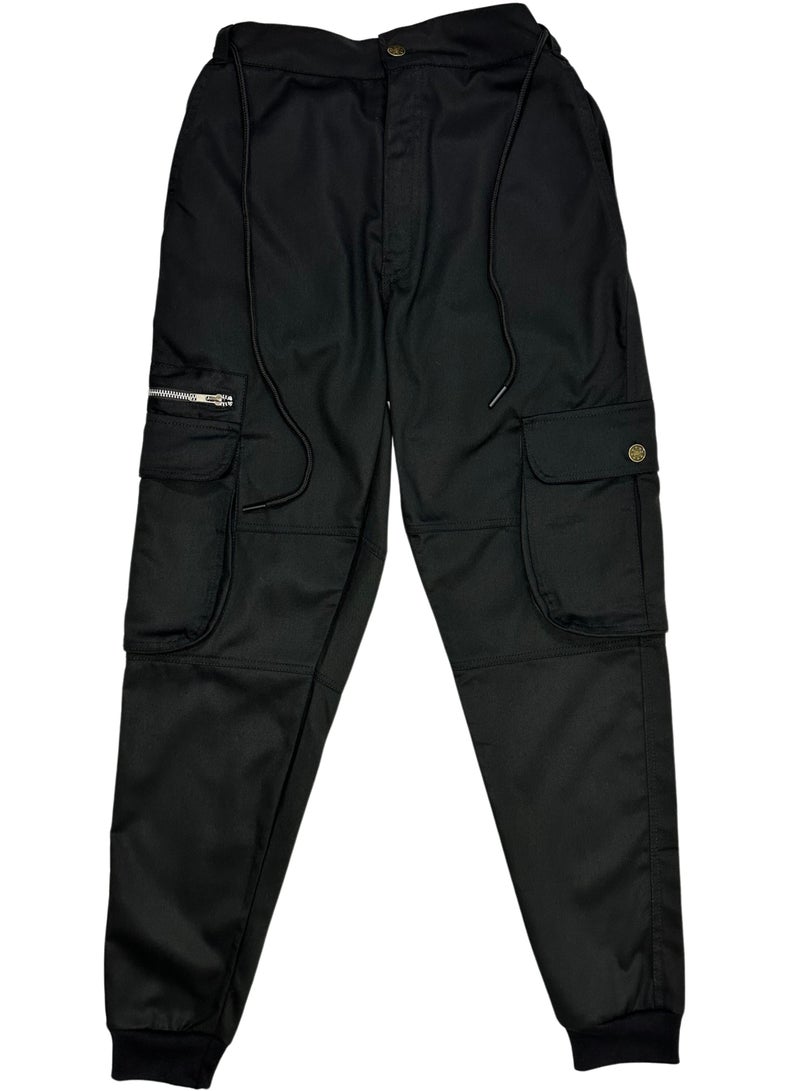 TJ's Originals PREMIUM BLACK CARGO PANTS - Image 1