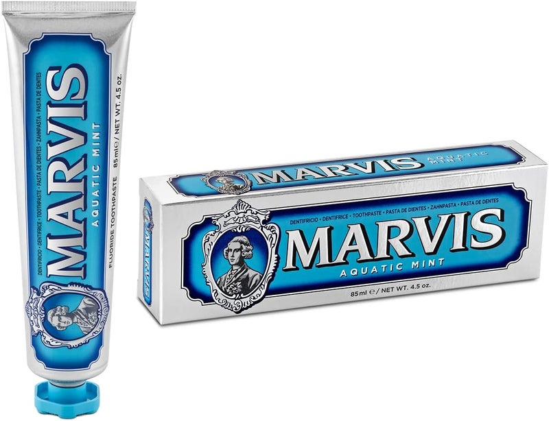 Marvis Aquatic Mint Toothpaste 85ml – Luxury Whitening Mint Toothpaste