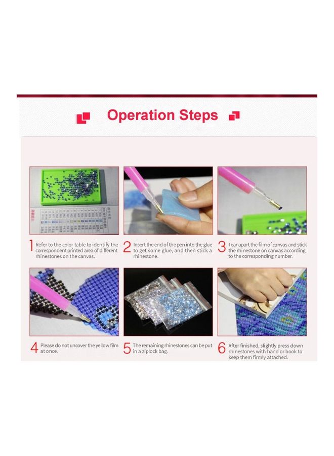 NIBEMINENT Sea Pattern DIY 5D Diamond Painting Kit Multicolour - Image 5