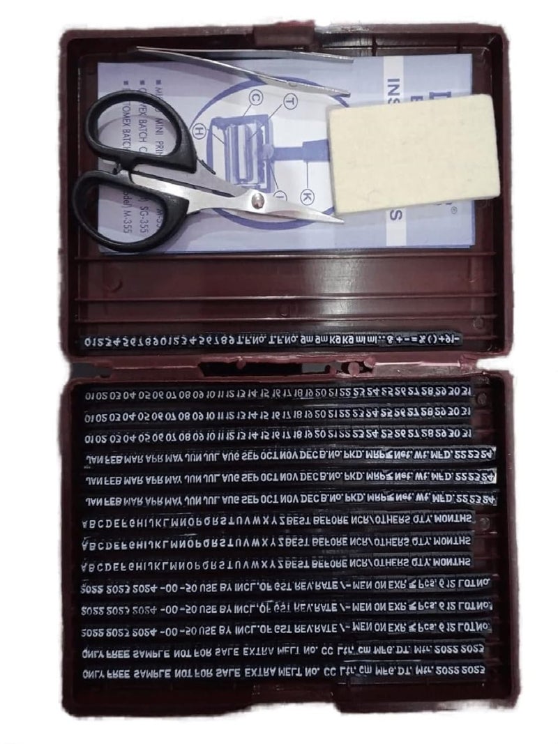 Dinojames Self Inking Batch Coding Machine Rubber Stamp 2MM SG-666 - Image 2