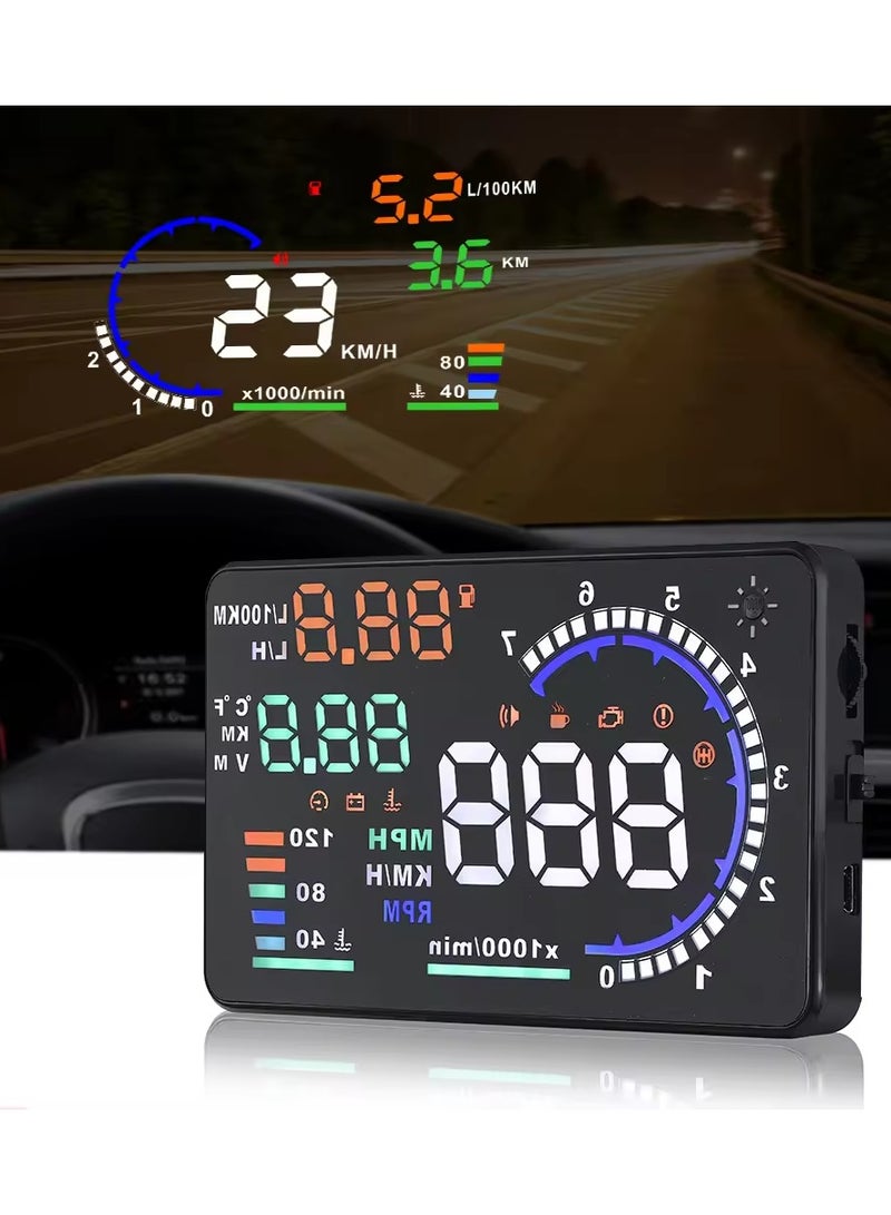 Generic Car HUD Head-Up Display Speedometer High-Definition Car  Suitable for All Models  - Image 1
