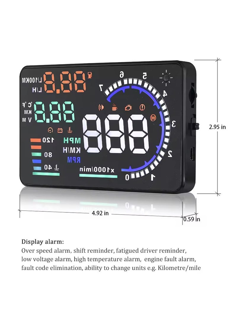 Generic Car HUD Head-Up Display Speedometer High-Definition Car  Suitable for All Models  - Image 4