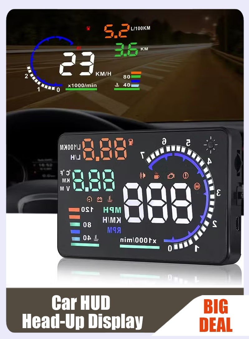Car HUD Head-Up Display Speedometer High-Definition Car  Suitable for All Models - Image 1