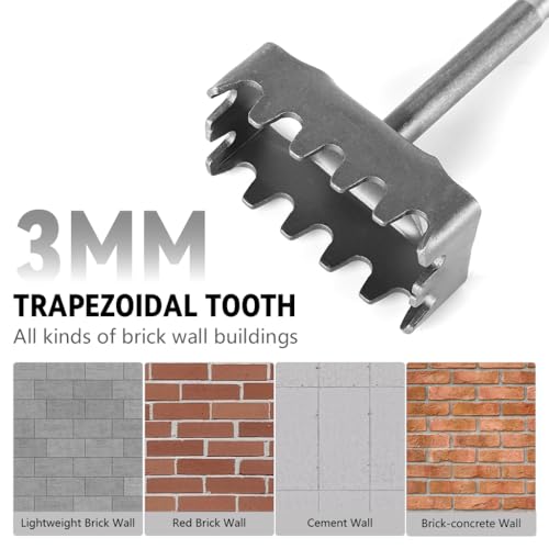 Serplex® Square Hole Cutter for 86-Type Electrical Box, 3/8" Shank Switch Socket Hole Opener Square Hole Punch for Junction Boxes Electrician Wall Punching Tool, Steel Made - Image 5