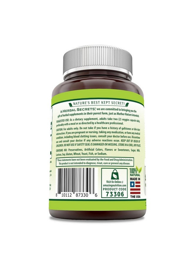 Herbal Secrets Turmeric Curcumin Supplement | 1000 Mg Per Serving | 120 Veggie Capsules | Blend of Turmeric Powder & Turmeric Extract | Non-GMO | Gluten Free | Made in USA - Image 3