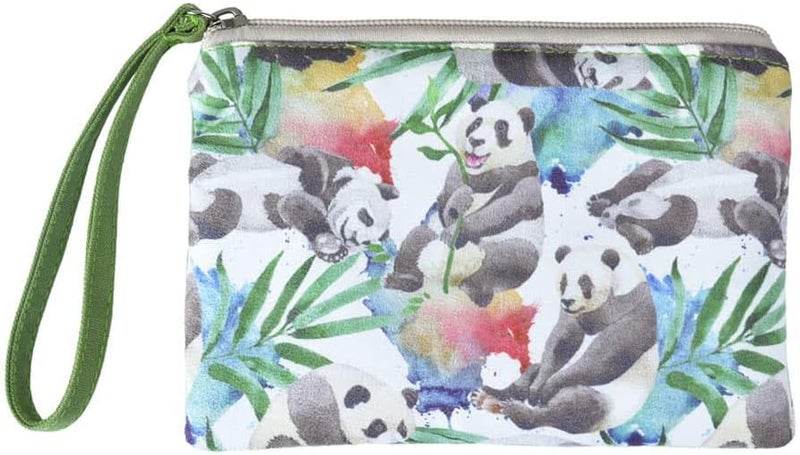 Rantanto Small Cute Cash Coin Purse, Canvas Change Purse, Kawaii Coin Pouch With Handle Christmas Gift For Women Teenager Girls (BG0005 Panda) - Image 1