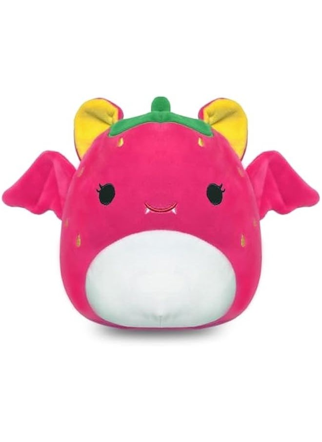 ROMINVIC Strawberry Bat Plush,8 inch Stuffed Animal Bat Plush Pillow, 3D Kawaii Bat Plushie Stuffed for  Birthday Kids Gifts Home Decoration  - Image 1