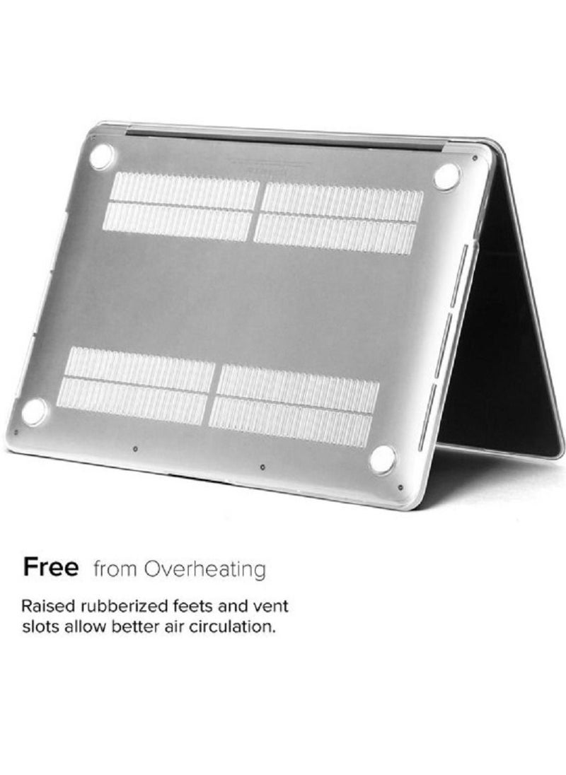 CATANES Macbook Air 13 inch A1932 Protective Case Hard Shell Snap On Sleeve Cover Clear  - Image 5