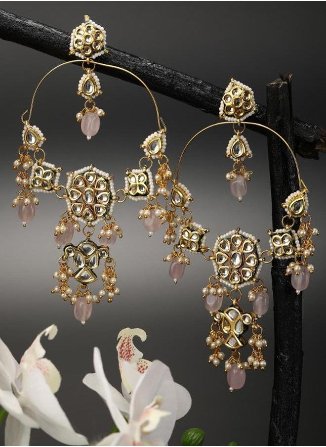 Priyaasi Elegant Women Multicolour Alloy Earrings with pattern and secured with closure and styled in ideal for Western moments — perfect for fashion-forward occasions.  - Image 1