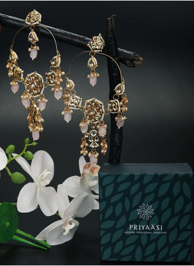 Priyaasi Elegant Women Multicolour Alloy Earrings with pattern and secured with closure and styled in ideal for Western moments — perfect for fashion-forward occasions.  - Image 5