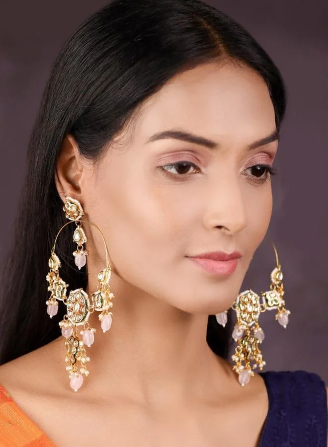 Priyaasi Elegant Women Multicolour Alloy Earrings with pattern and secured with closure and styled in ideal for Western moments — perfect for fashion-forward occasions.