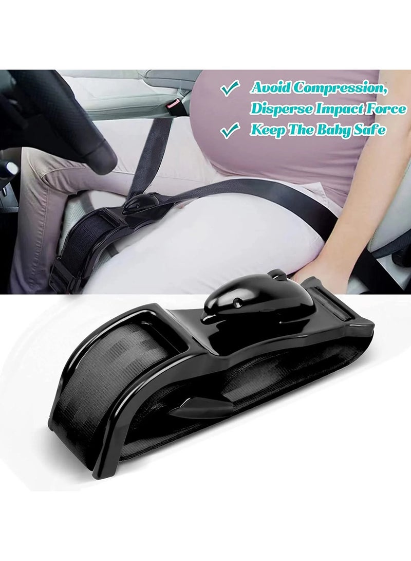AROAQ Seat Belt Adjuster, Car Seat Safety Belly Support Belt For Pregnant Woman, Maternity Moms Car Comfort And Safety Driving Belt, Convenient Baby Protector Seat Belt Adjuster Extender - Image 1