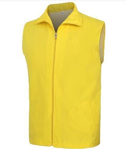 The vest will be printed for LOGO public welfare activities, volunteers, supermarket advertising lapel vest fluorescent green Yellow 