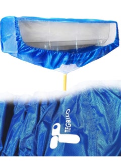TEGRILO Air Conditioner Cleaning Cover Dust Washing Bag for large size 2P-3P Wall Mounted AC Service with pipe and side plates  - Image 1