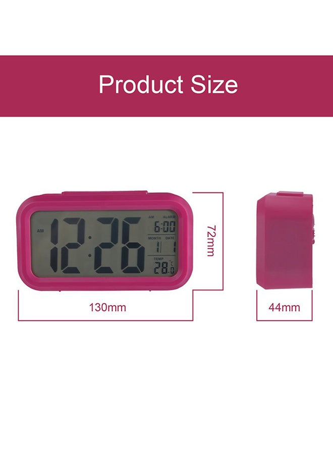 OUTAD LED Digital Electronic Alarm Clock Red - Image 3