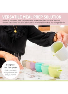 melii Snap & Go Pods - Airtight & Leakproof Baby Food Containers - Baby Food Storage Pods for Effortless Mealtime, 2oz, Set of 6  - Image 5
