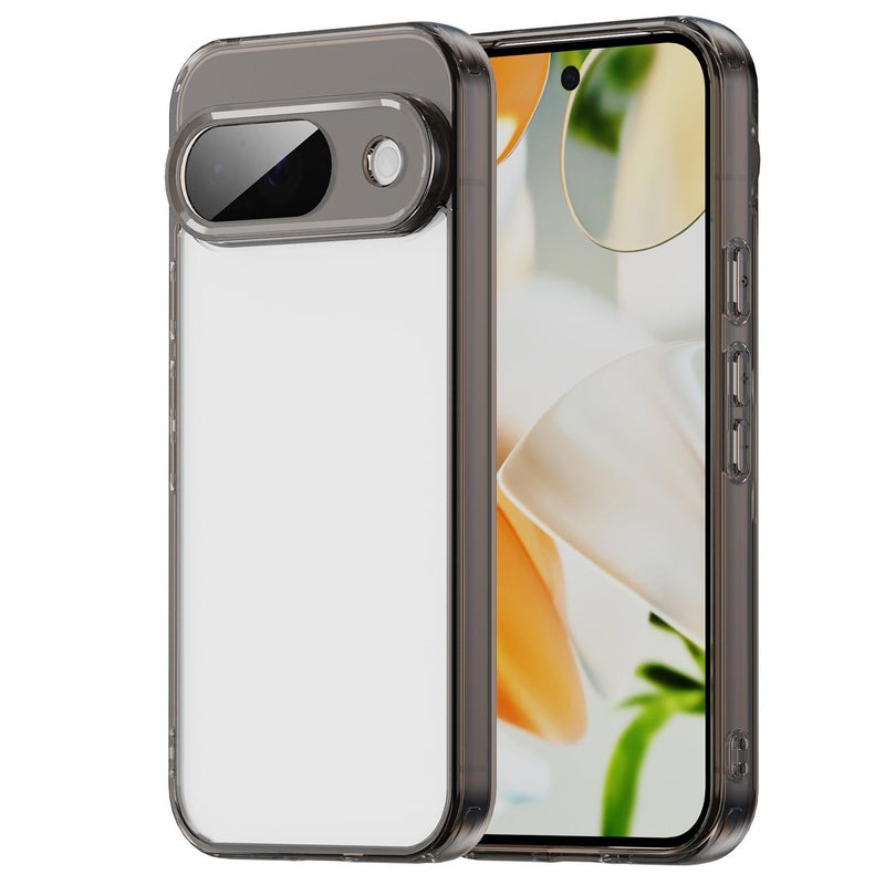 HuHa Protective Cover For Google Pixel 9 PC Hybrid TPU Airbag Shockproof Phone Case(Transparent Black) - Image 1