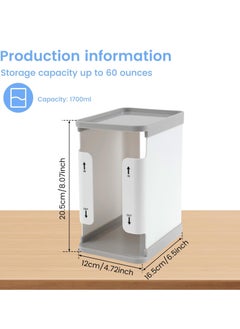 Peachjoy Freeze Organizer for Breast Milk Storage Bags, 1700ml Breast Milk Storage Organizer Breast Milk Storage Tower First in First Out Breastmilk Bag Organizer for Freezing Breastmilk, 8.1 × 6.5 × 4.7 in  - Image 4