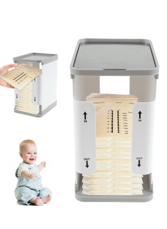 Peachjoy Freeze Organizer for Breast Milk Storage Bags, 1700ml Breast Milk Storage Organizer Breast Milk Storage Tower First in First Out Breastmilk Bag Organizer for Freezing Breastmilk, 8.1 × 6.5 × 4.7 in  - Image 1